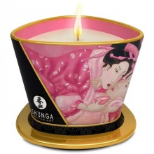 Shunga «Massage Candle» массажное арома-масло Rose Petals «Лепесток Розы», объем 170 мл, 170 мл.