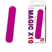 Baile «Magic X10» фиолетовая вибропуля, BI-014192, из материала Силикон, цвет Фиолетовый, длина 9.2 см.