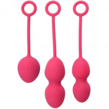 Вагинальные шарики со смещенным центром тяжести, «Nova Ball», цвет розовый, Svakom SSYB-PMR, из материала силикон, диаметр 3.2 см.