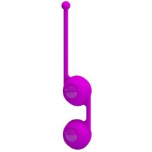 Вагинальные шарики Pretty Love «Kegel Tighten UP III» со смещенным центром тяжести, цвет фиолетовый, Baile BI-014493-2, длина 17 см.