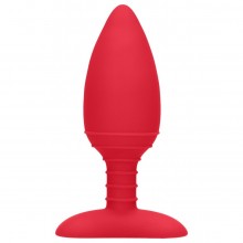 Анальный стимулятор Elegance «Heating Anal Butt Plug Glow» с функцией нагрева, цвет красный, Shots Media SH-ELE015RED, из материала Силикон, длина 12 см.