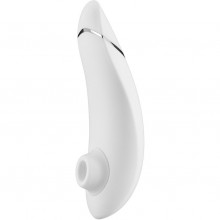Бесконтактный клиторальный стимулятор «Premium» от компании Womanizer, цвет белый, 0593370, длина 15.5 см.