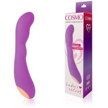 Потрясающий интимный вибратор «Cosmo», цвет фиолетовый, CSM-23056, бренд Bior Toys, длина 22.2 см.