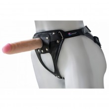 Пояс с насадкой в виде члена Hard brutal BDSM-КОНСУЛ, длина 17 см, диаметр 3.5 см, Биоклон 980500ru, бренд LoveToy А-Полимер, длина 17 см.