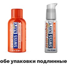 Лубрикант на водной основе с разогревающим эффектом Swiss Navy «Warming Lubricant», объем 30 мл, SNWRM1, 30 мл.