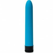 Классический силиконовый женский вибратор, цвет синий, 4sexdream 47506-MM, длина 18 см.