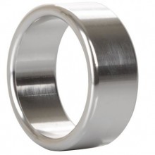 Металлическое эрекционное кольцо «Alloy Metallic Ring Medium», цвет серебристый, CalExotics SE-1370-10-2, длина 4 см.