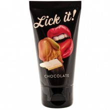 Lick It «Белый шоколад» съедобная смазка + массаж 3 в 1, 50 мл, 06206290000, бренд Orion, из материала Водная основа, 50 мл., со скидкой