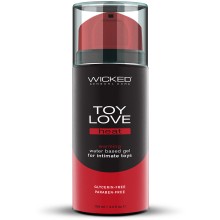 Лубрикант согревающий для использования с игрушками «Toy Fever», объем 100 мл, Wicked 90223, цвет Прозрачный, 100 мл.