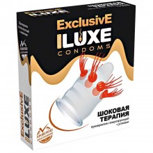 Стимулирующие латексные презервативы «Exclusive Шоковая Терапия», упаковка 1 шт, Luxe LE013, длина 18 см., со скидкой