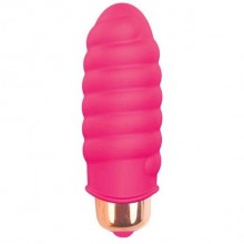 Миниатюрная розовая вибропуля «Sweet Toys», общая длина 5.3 см, диаметр 2.4 см, Биоритм ST-40122-16, из материала Силикон, длина 5.3 см.