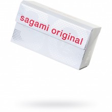 Sagami «Original 0.02» японские полиуретановые ультратонкие презервативы, упаковка 12 шт., длина 19 см., со скидкой