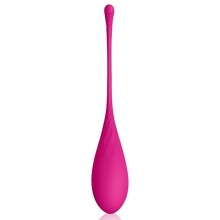 Одинарный женский вагинальный шарик из силикона, цвет розовый, Cosmo csm-23139-6, длина 18 см.