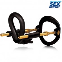 Классический мужской экстендер для пениса, цвет черный, Sex Expert sem-55159, из материала Силикон