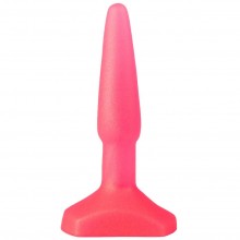 Гелевая анальная пробка-массажер, Биоклон 432700, из материала ПВХ, цвет Розовый, длина 11.5 см.