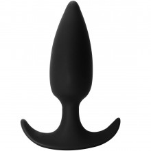 Классическая анальная пробка с ограничителем «Delight Black» из коллекции Spice It Up от Lola Toys, цвет черный, 8010-01lola, из материала Силикон, длина 8.5 см.