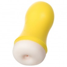 Мужской мастурбатор-анус в колбе, цвет желтый, ToyFa A-Toys 763007, из материала TPE, длина 16 см.