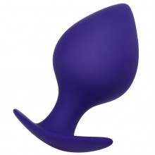 Фиолетовая силиконовая анальная пробка «Glob», длина 10 см, ToyFa 357004, цвет фиолетовый, длина 10 см.