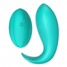 Вибропробка для ношения с пультом «Ava», жидкий силикон, зарядка USB, 10 режимов, размеры 37x93 мм, Winyi WY0551-GR, длина 9.3 см.