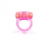 Эрекционное кольцо с вибрацией от компании Brazzers, цвет розовый, BRC006, диаметр 2.5 см.