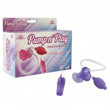Помпа с вибрацией фиолетовая «Pump n'play Suction Mouth», Howells 54001-purpleHW, из материала ПВХ, цвет Фиолетовый, диаметр 6 см., со скидкой