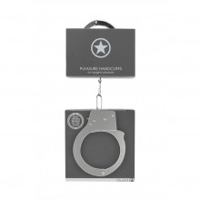 Металлические наручники «Pleasure Handcuffs», Shots Media OU003MET, коллекция Ouch!, длина 3 см.