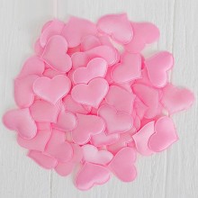 Набор декоративных розовых сердец, упаковка 50 шт, Сима-Ленд 1195952, 50 мл.