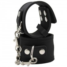 Силиконовые наручники с замочками на цепи, цвет черный, Penthouse P6007B