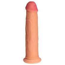 Фаллоимитатор реалистичный из киберкожи с присоской «№78» от Джага-Джага, рабочая длина 20 см, цвет телесный, 3201-78 BX DD, длина 20.5 см.