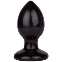 Черный анальный плаг «Glide M» с ограничителем, рабочая длина 8.5 см, Биоклон 420703, бренд LoveToy А-Полимер, длина 10.3 см.