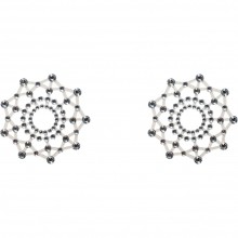 Белые наклейки на грудь «Burlesque Rowland White», Lola Games Burlesque 3639-01lola