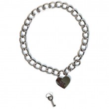 Цепь-ошейник «Party Hard Embrace» с замочком-сердцем, Lola Games 1093-01lola, длина 42 см.