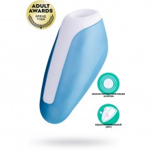Вакуумно-волновой бесконтактный стимулятор клитора «Satisfyer Love Breeze», голубой, общая длина 9.5 см, J2018-127-1, длина 9.5 см.