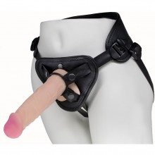 Универсальный пояс-страпон «Best Uni Strap» с двумя насадками, цвет черный, LoveToy 531303, длина 18.5 см.
