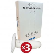Набор из 3 стандартных сменных рукавов «Standart Fit» для мастурбатора Onyx, Kiiroo 20004, из материала силикон, 3 мл.