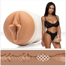 Мастурбатор вагина в колбе «Autumn Falls Cream Signature», цвет телесный, FleshLight 810476011741, длина 25 см.