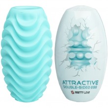 Двусторонний мастурбатор-мини «Attractive», цвет голубой, Baile Pretty Love BI-014832-3, длина 8.6 см., со скидкой