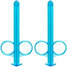 Набор шприцов для введения лубриканта «Lube Tube», цвет голубой, California Exotic Novelties SE-2380-01-2, из материала пластик АБС, длина 8.25 см.