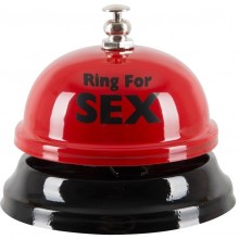 Настольный звонок с надписью «Ring for Sex», диаметр 8 см.