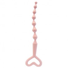 Розовая анальная цепочка «Ree Seduce», длина 32 см, диаметр 2 см, 350018, из материала TPR, длина 32 см.