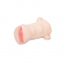Реалистичный мастурбатор-вагина из киберкожи для мужчин, длина 14.5 см, диаметр 5 см, Пикантные Штучки DP02034, цвет Телесный, длина 14.5 см., со скидкой