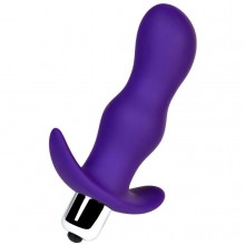 Анальная пробка с вибрацией «A-Toys by TOYFA» размера S, фиолетовая, рабочая длина 8 см, диаметр 2.7 см, 761313, цвет фиолетовый, длина 11.2 см.