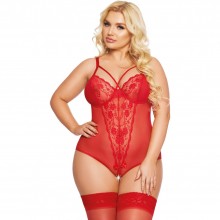 Женское красное боди «SoftLine Collection Amanda», XL