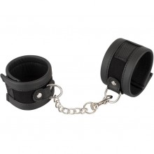 BDSM наручники «Vegan» со съемной соединительной цепочкой, черные,, бренд Orion