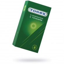 Презервативы точечные «Torex №12», латекс, 12 шт, 00911, длина 18 см.