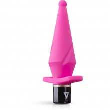 Анальная пробка с вибрацией «Lil Plug Vib», рабочая длина 10 см, максимальный диаметр 3.7 см, Lil Vibe KEM001329, цвет розовый, длина 13.5 см.