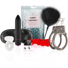 Набор секс игрушек «Kinky Fantasy» из 7 предметов, LoveBoxxx LBX004, цвет черный