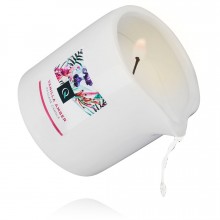 Ароматная массажная свеча «Exotiq Massage Candle Vanilla Amber» с ароматом ванили и амбры, 200 гр, EX-MC-04-200, 200 мл.