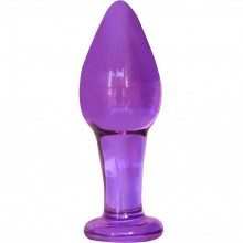 Анальный стимулятор из стекла «Purple Orgasm», Contemporary Novelties GD014, длина 10 см.
