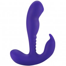Многофункциональный стимулятор простаты «Anal Vibrating Prostate Stimulator with Rolling Ball Purple» с 10 мощными вибрациями, цвет фиолетовый, от Aphrodisia 182017PurpleHW, длина 13.5 см.
